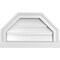 Ekena Millwork Octagonal Top Surface Mount PVC Gable Vent w/ 2"W x 2"P Brickmould Sill Frame, 20"W x 12"H GVPOT20X1203SF - alternate 1